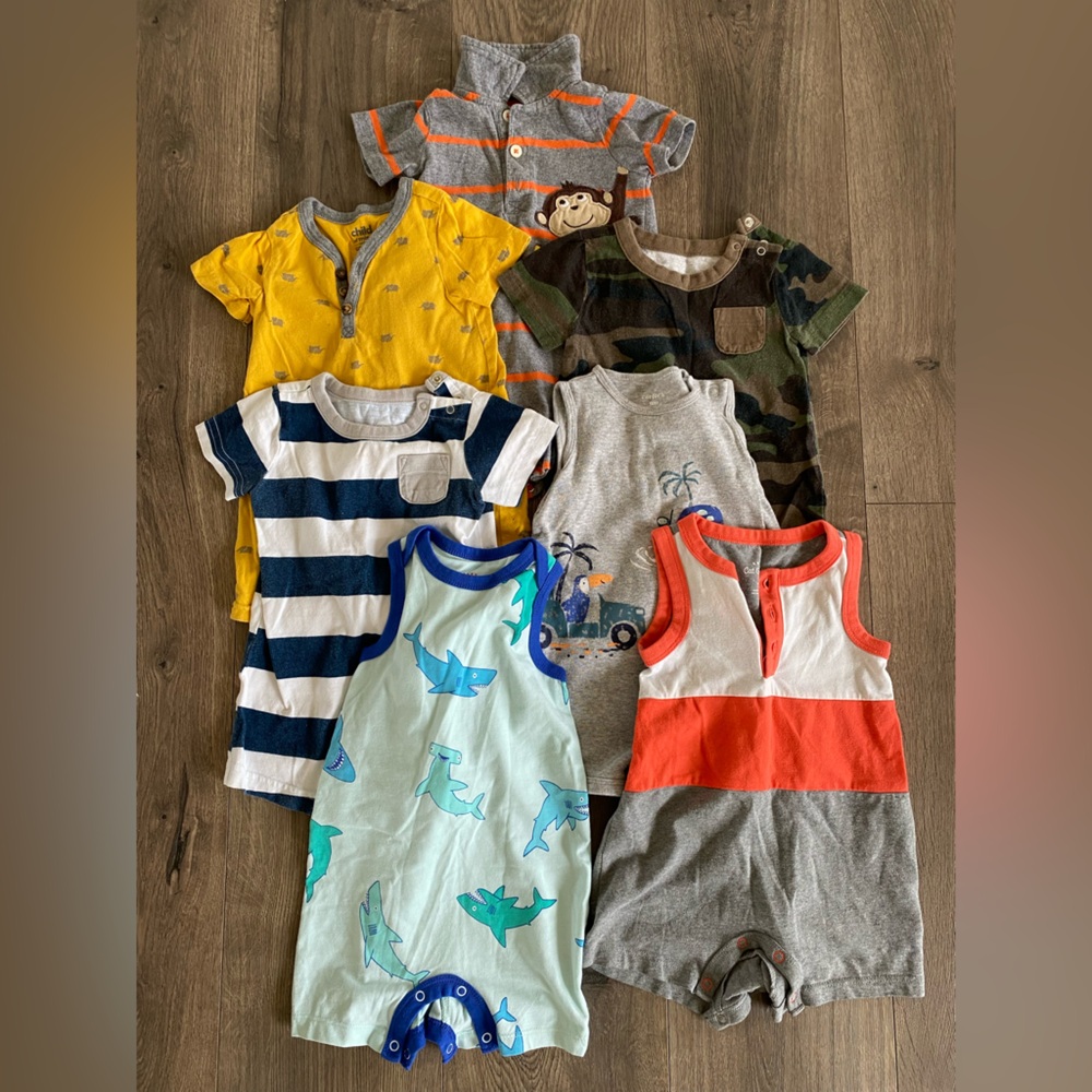 Boys Summer Onesie Bundle 6-9M
